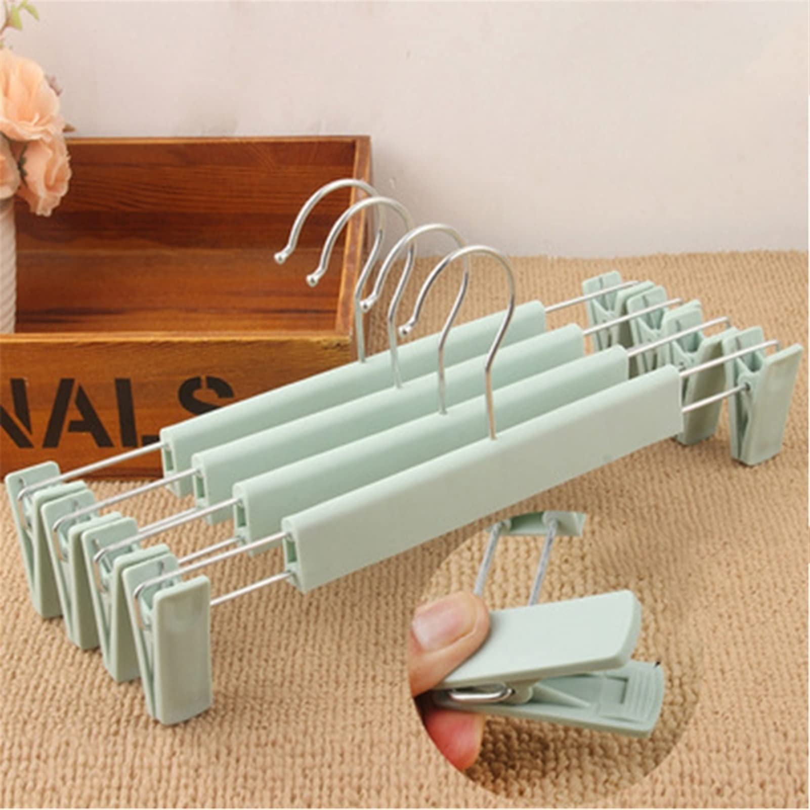 30 cm, metalen broekhanger, 8 stuks, kleerhangers met 30 cm, metalen broekhanger, 8 stuks, kleerhangers met