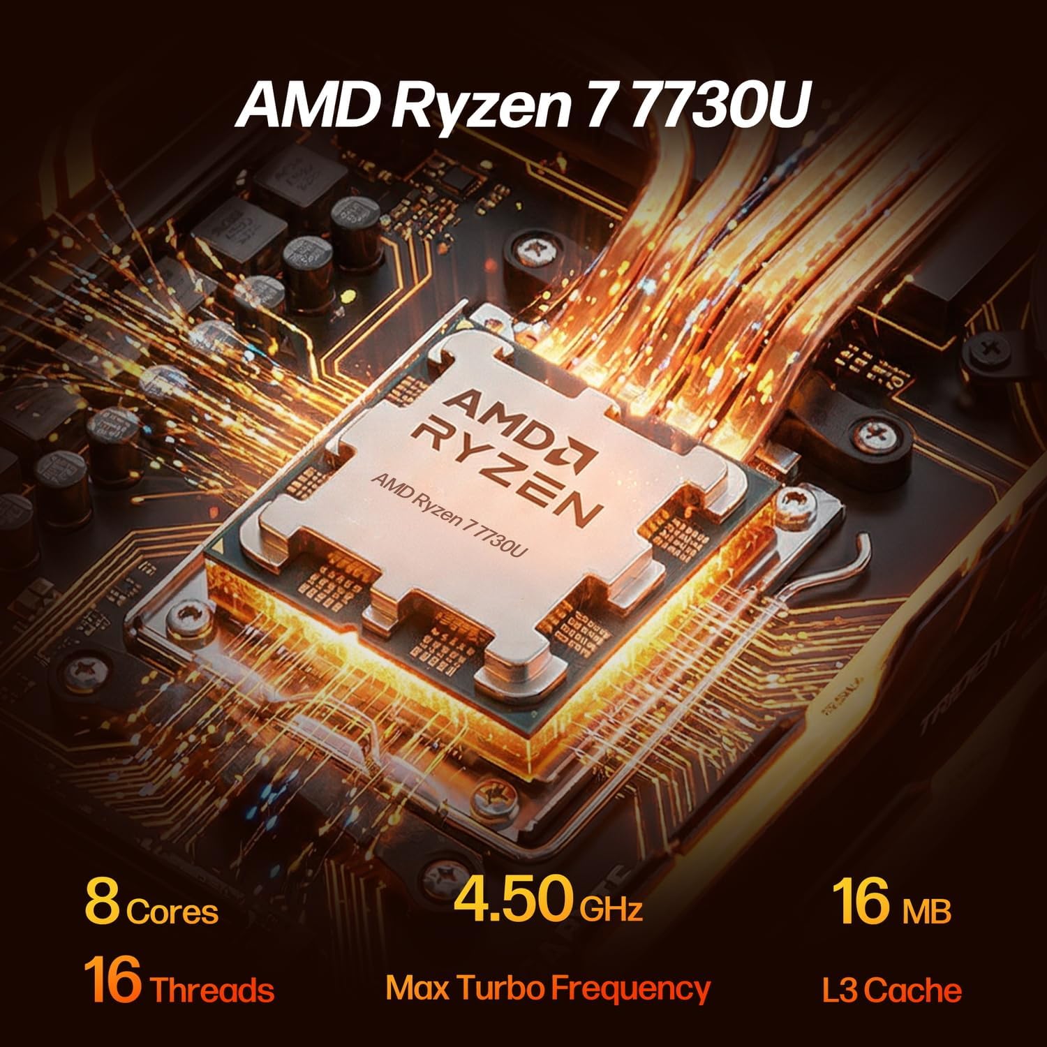 HP 15.6" FHD IPS Touchscreen Laptop, AMD Ryzen 7 7730U, 16GB RAM, 1TB SSD, AMD Radeon Graphics, Windows 11 Pro, Wi-Fi 6, Long Battery Life, Office 2019 Lifetime License, Natural Silver