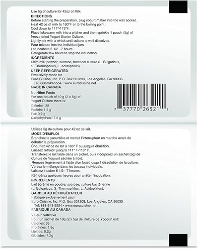 Miniatura 2 de Euro cocina todos Natural yogur Starter talla única  none