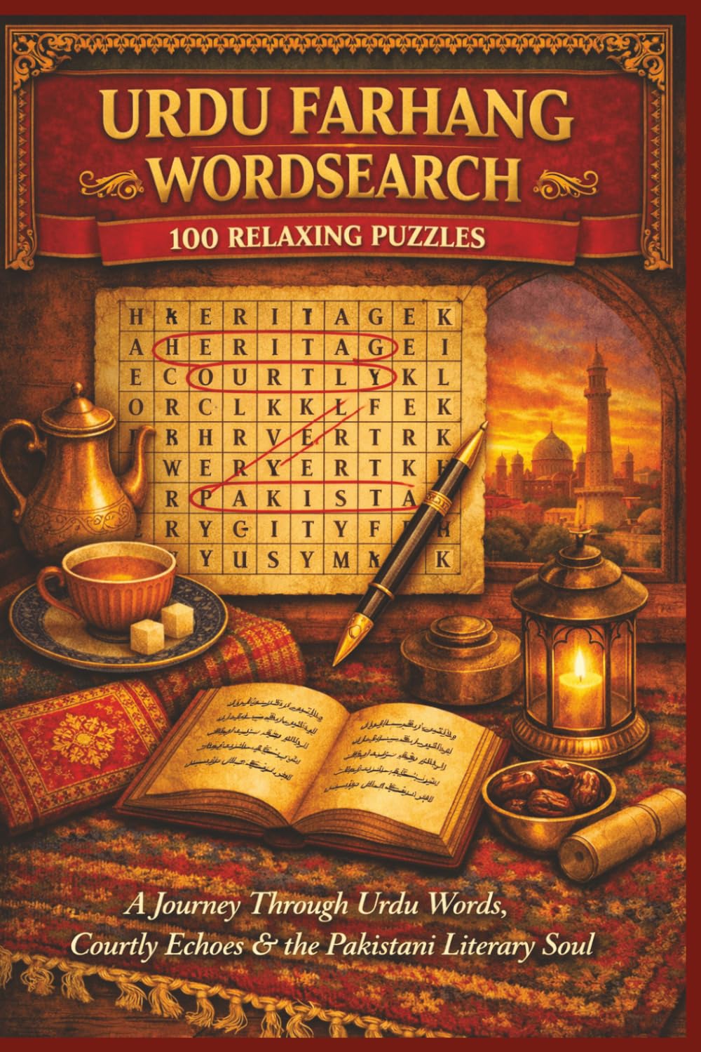 URDU FARHANG WORDSEARCH 100 RELAXING PUZZLES: A Journey Through Urdu Words, Courtly Echoes & the Pakistani Literary Soul (Rohim's Pakistani Puzzlers)