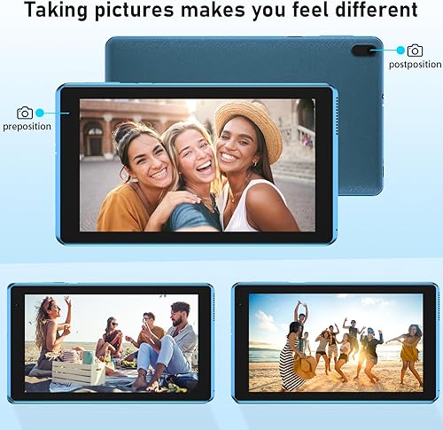 Miniatura 6 de YQ10SGOLD Tablet Android 13 de 10.1 pulgadas con 6 GB de RAM, 64 GB de ROM, cámaras duales, teclado 2 en 1, funda plegable, GPS