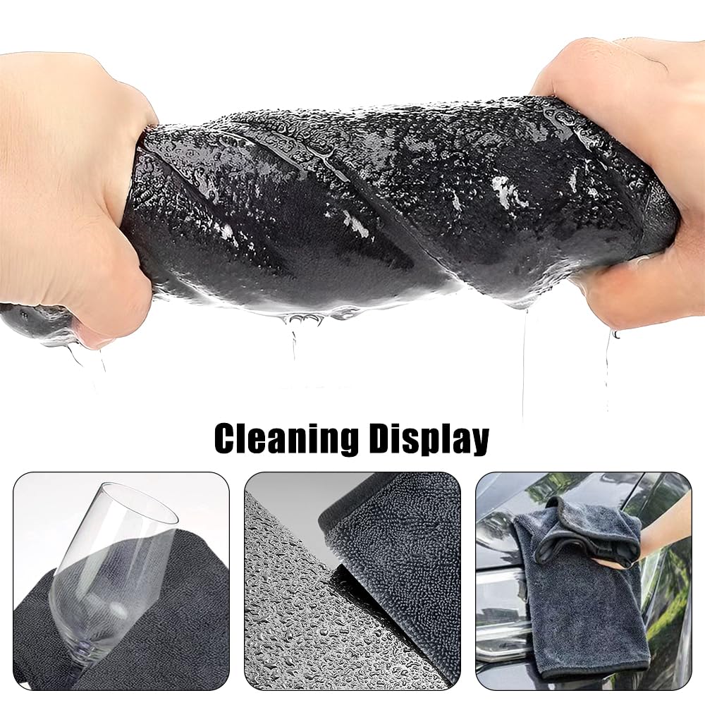 Liamostee Shiny, asciugamano da doccia ad asciugatura rapida, per la doccia, 2 asciugamani da doccia, per rimuovere l'acqua in doccia e bagno (40 x 40 cm