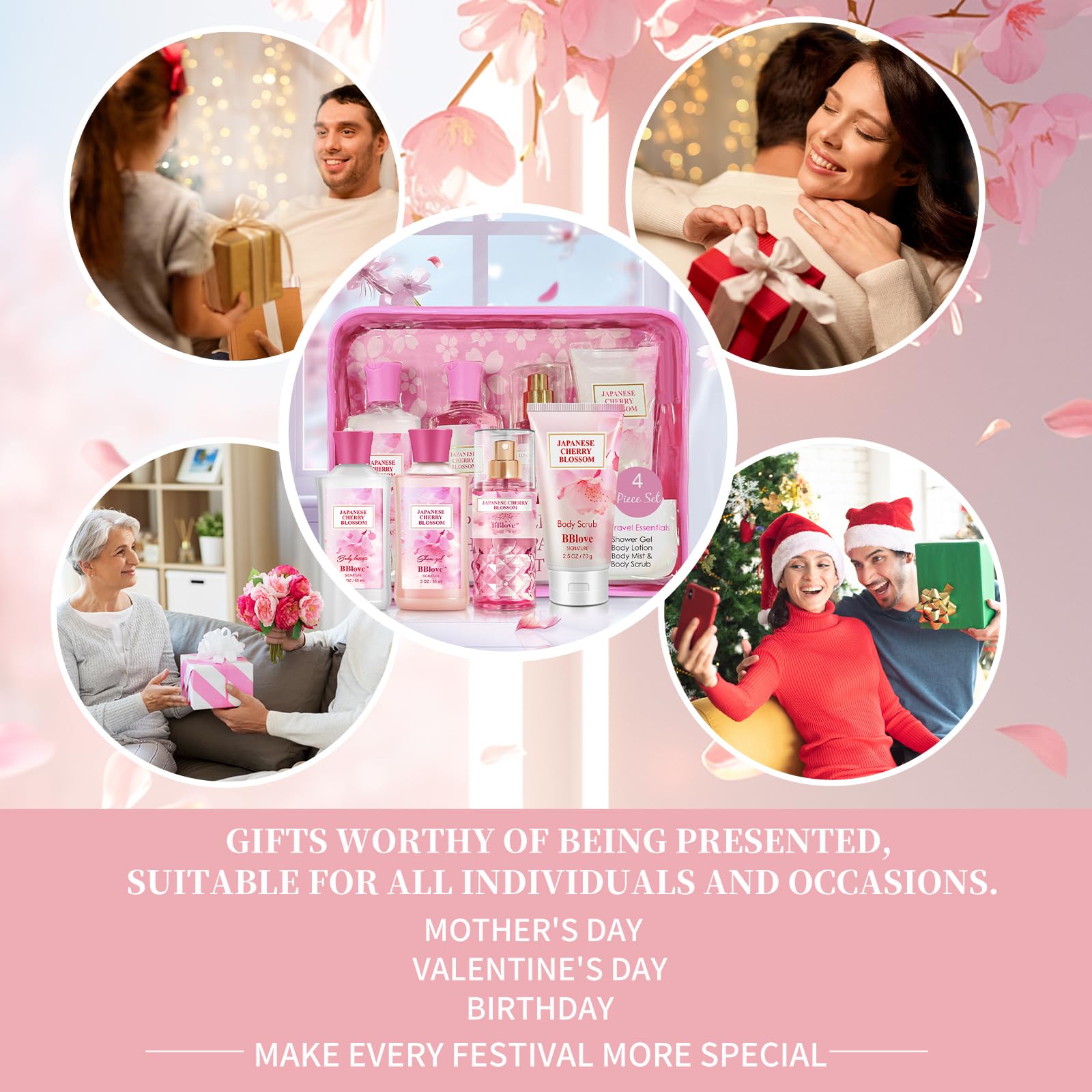 Amazon.com : Bath and Body Gift Set for Women and Girls, 4PC