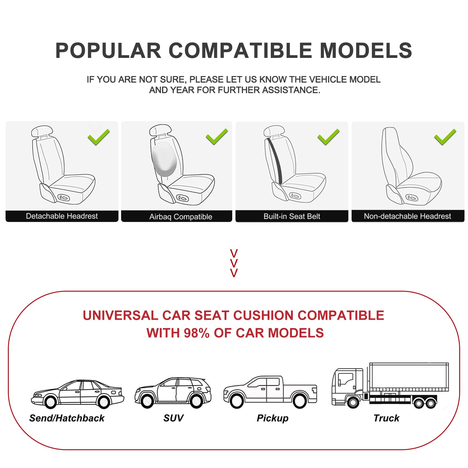 Sanwom 2 Pack Leather Front Car Seat Cover, Anti-Slip and Full Wrap Driver Car Seat Protectors with Storage Pocket, Luxury Waterproof Bottom Auto Seat Cushion Pad Mat for Most Vehicles (Beige)