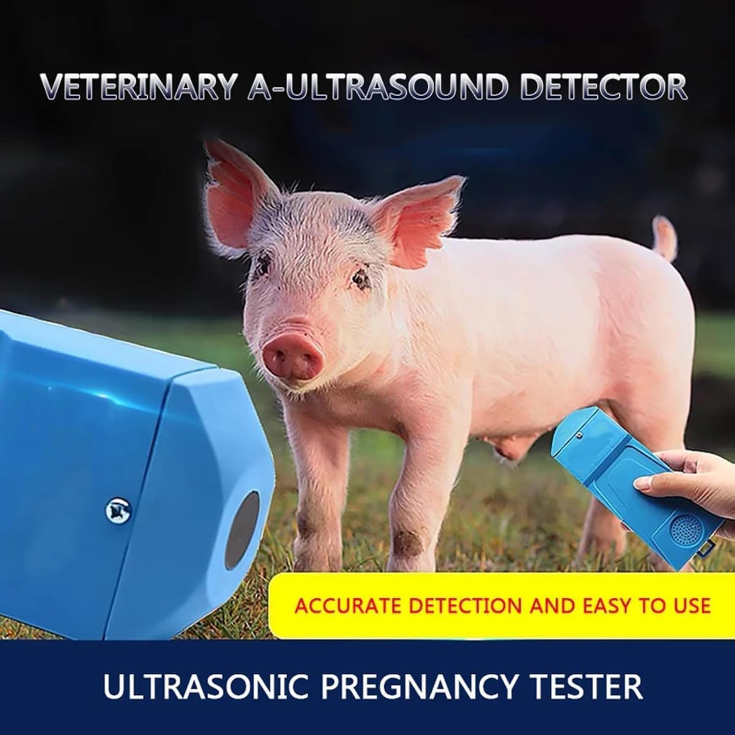 Tester Portatile Per La Gravidanza Dei Suini, Rilevatore Veterinario Di Gravidanza, Con Sonda a Ultrasuoni Impermeabile a 360° E Segnale Acustico Di Avviso, Apparecchio Diagnostico Veterinario Portati