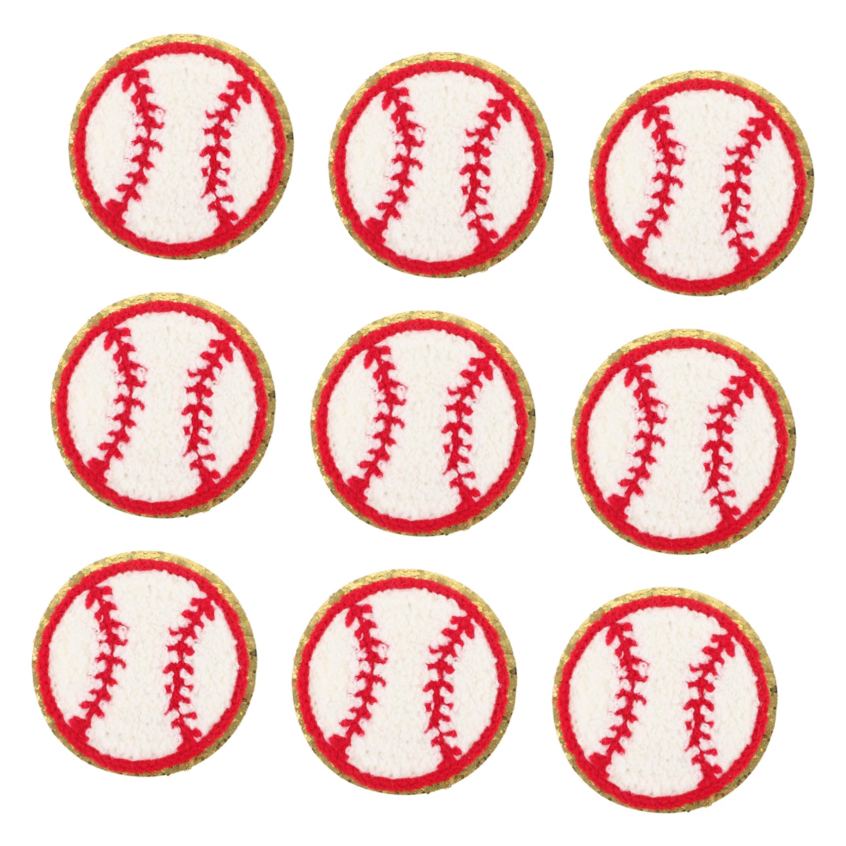 GALPADA 60piezas Parches Decorativos Resistentes Para Ropa y Sombreros Parches De Beisbol Para Reparaciones De Prendas Intercambiables Para Bolsos y Calzado