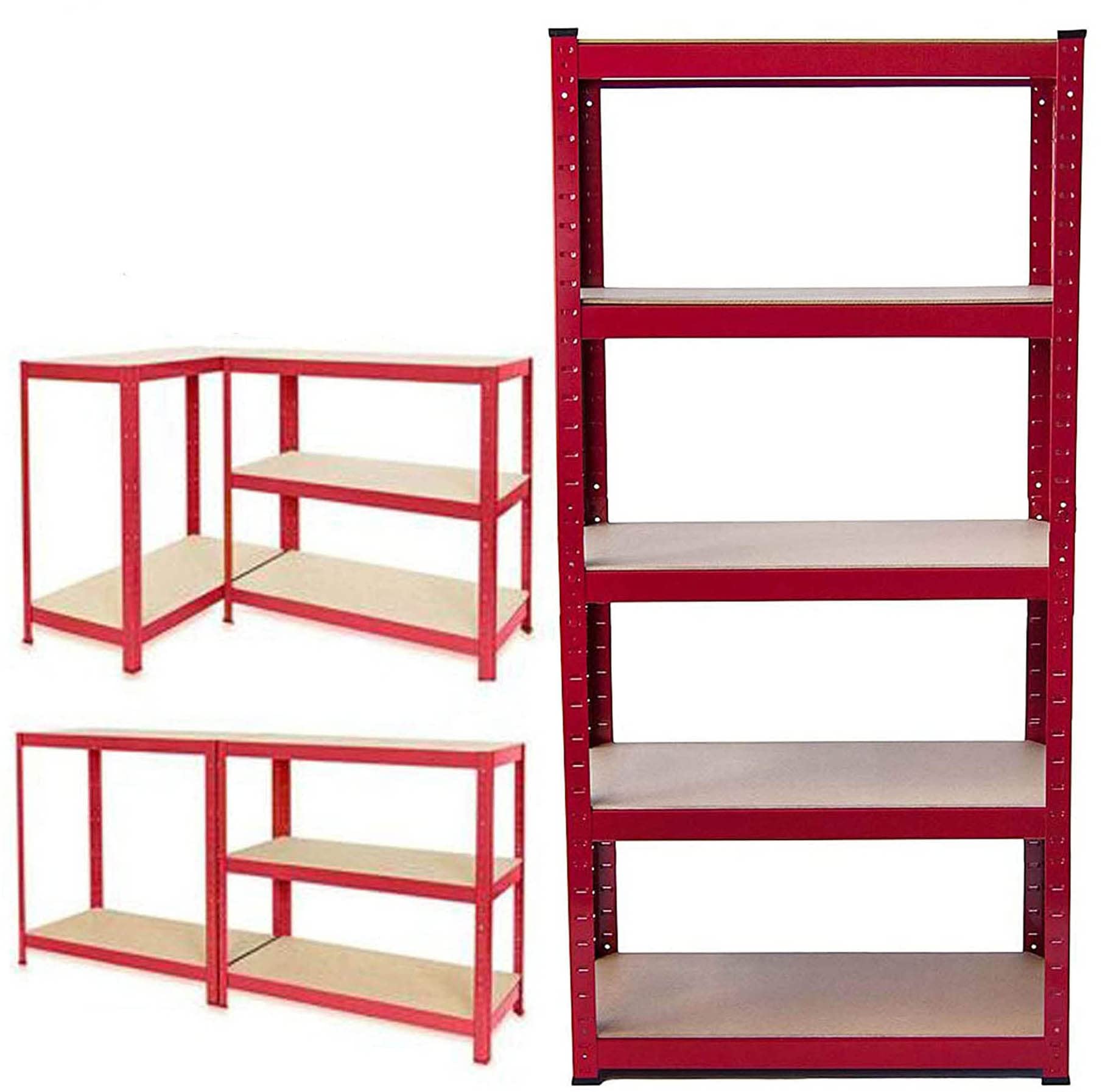 Étagère charge lourde 875 kg réglable sans boulons pour atelier