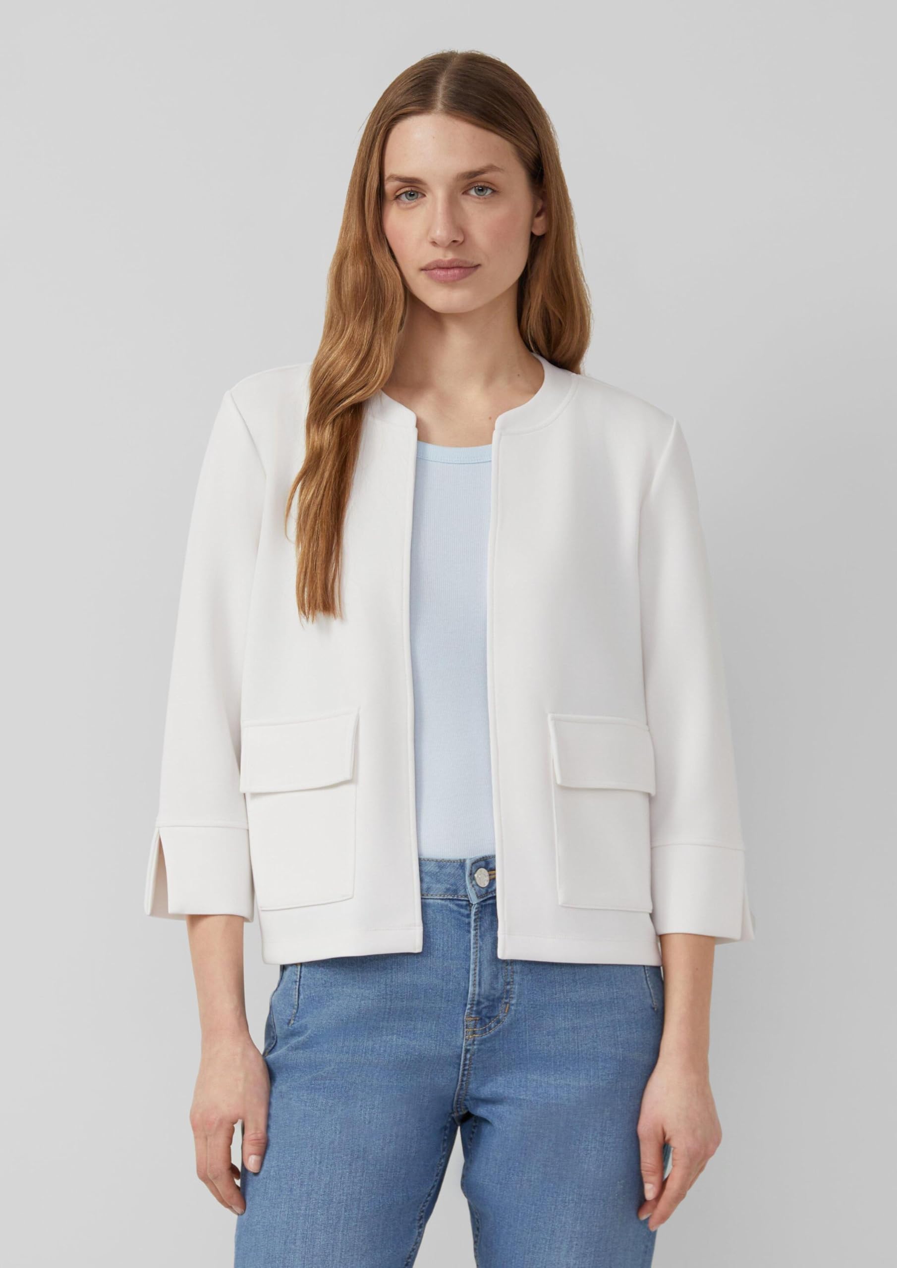 s.Oliver Damen 2177164 Sweatshirt Jacke 3/4 Arm