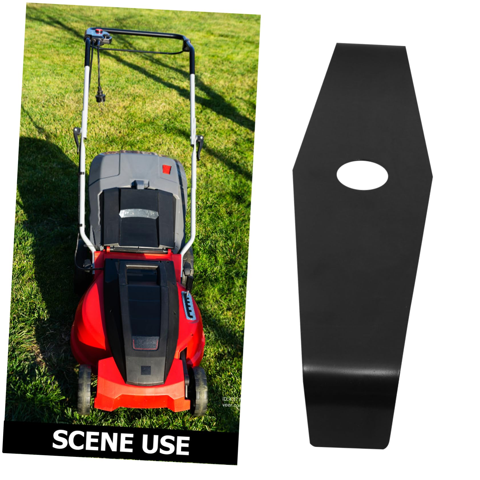 Cuchillas de Recortadora de Acero Manganeso para Cortar Hierba, Accesorio Recortador Ligero 2piezas Adecuado para Fiesta Verano y Mantenimiento de Jardín