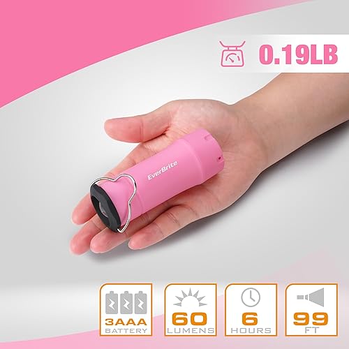 Miniatura 2 de EverBrite Mini linternas y linternas 2 en 1, linterna con zoom combinado con 3 modos, esenciales de campamento, 2 faroles a batería para huracán,