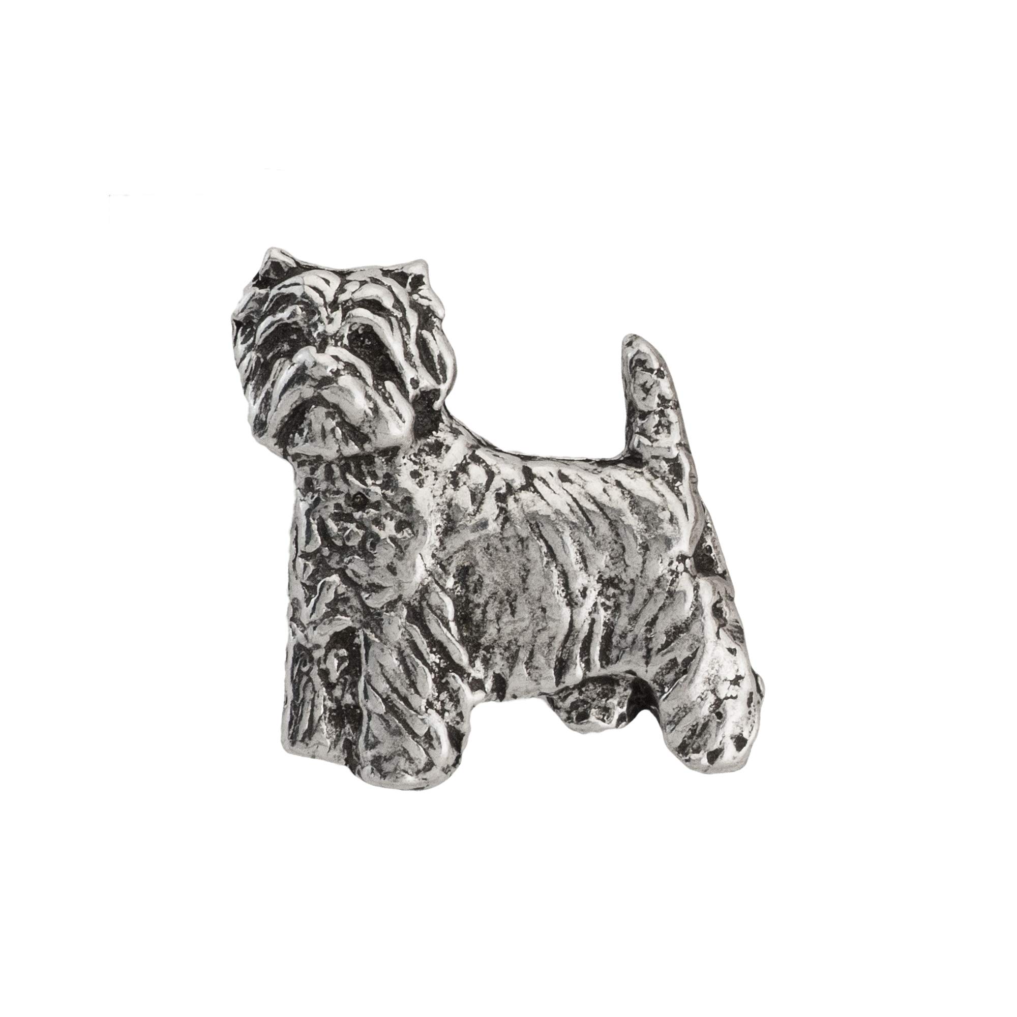 Antique Pewter Westie Full Body Mini Pin D478MP-image-12