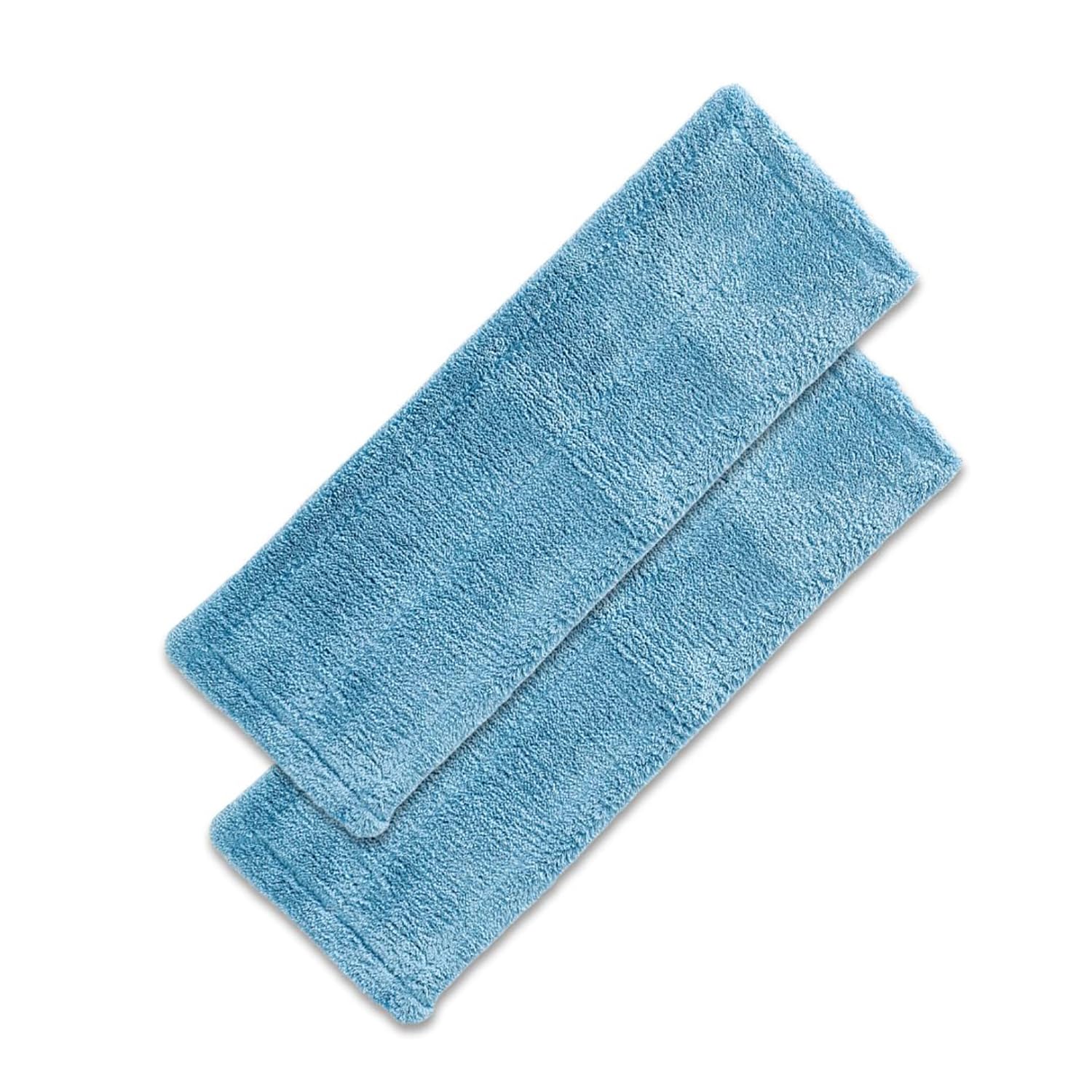 Kuber Industries Flat Mop Refill Pad | Microfiber Wet and Dry Mop Refiller Pad | Flat Mop Heads | Super-Absorbent | Compatible for All Types of Floors | SHPTNTSHR2 | Pack of 2 | Blue (B0CX56NB7M) Amazon Price History, Amazon Price Tracker