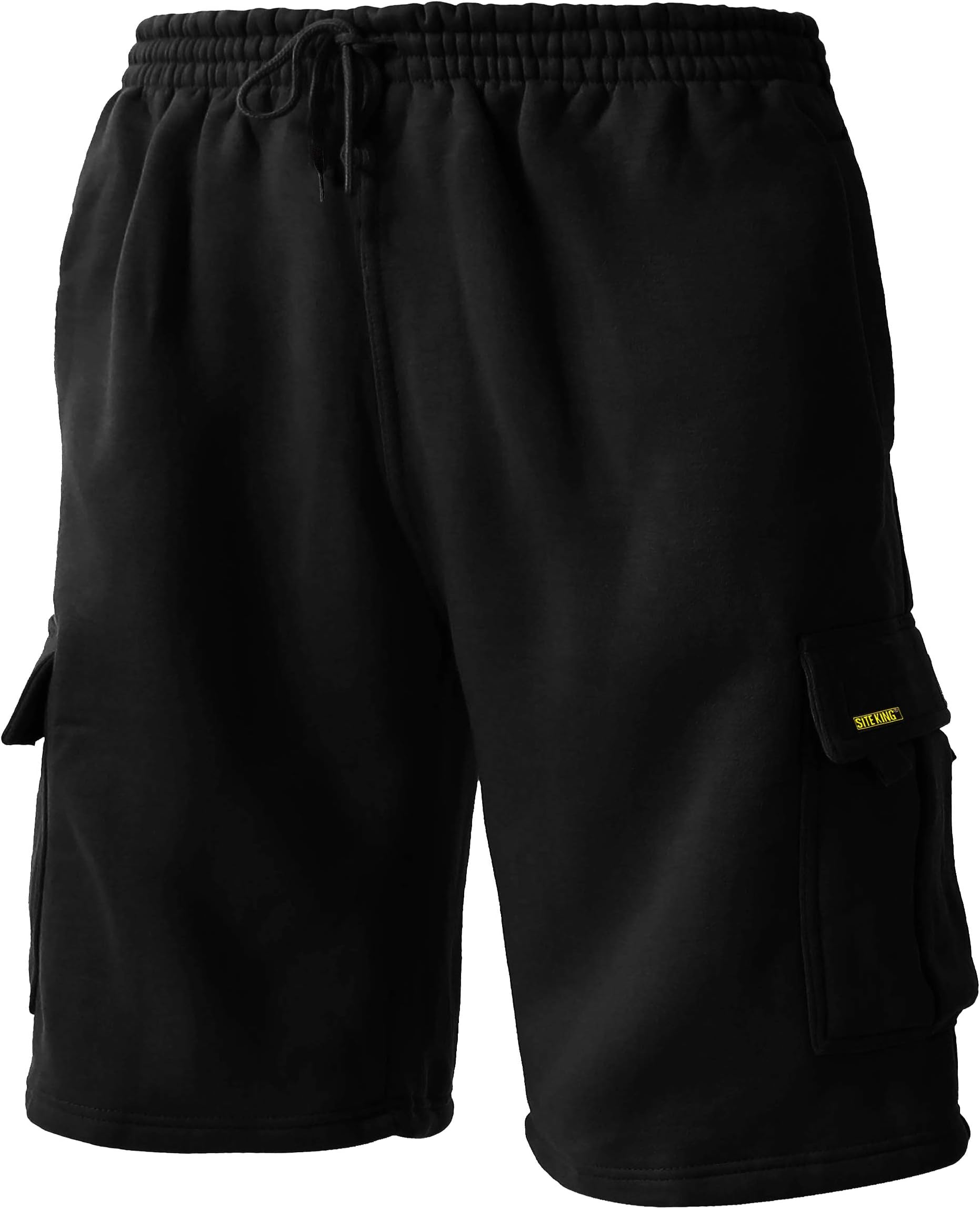 โ Mens Cargo Jogging Bottom Work Shorts, Tracksuit Cargo Shorts