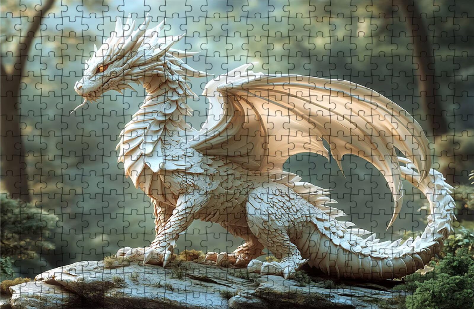 Puzzle 5000 sztuk Dragon, Puzzle 5000 sztuk dla dorosłych drzewo, drewniane puzzle dla dorosłych 160 x 105 cm, puzzle dla całej rodziny obrazy dekoracja salonu nowoczesny prezent dla kobiety mężczyzny
