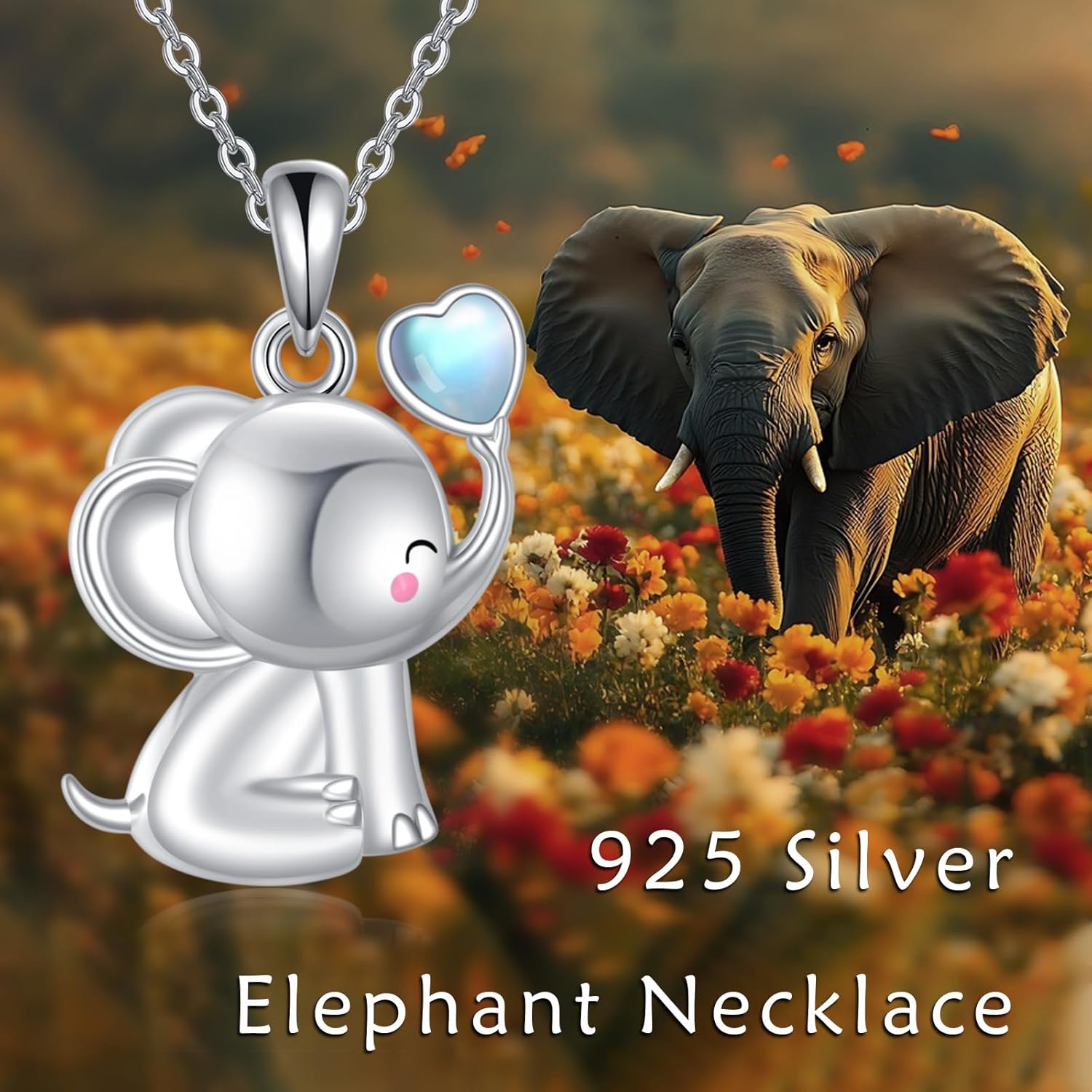 LUHE Frog/Koala/Elephant Necklace for Women Sterling Silver Frog/Koala/Elephant Pendant Necklace Jewelry Gifts for Women - Image 3