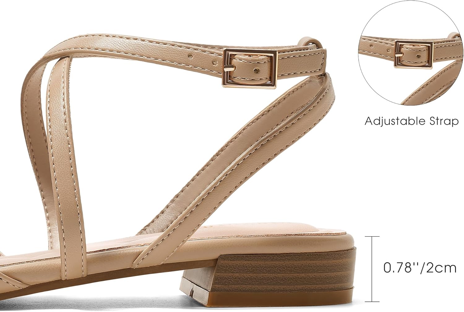 MaxMuxun Women's Ballet Flats Shoes Pointed Toe Low Heel Dress Shoes Comfortable Dressy Flats for Casual Wedding Office Party Business - Image 5