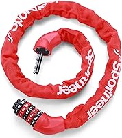 Vista 28 de Sportneer Cerradura de bicicleta: combinación de 5 dígitos, cerradura de cadena de bicicleta antirrobo de alta seguridad - 0.98/1.1/1.2 metros