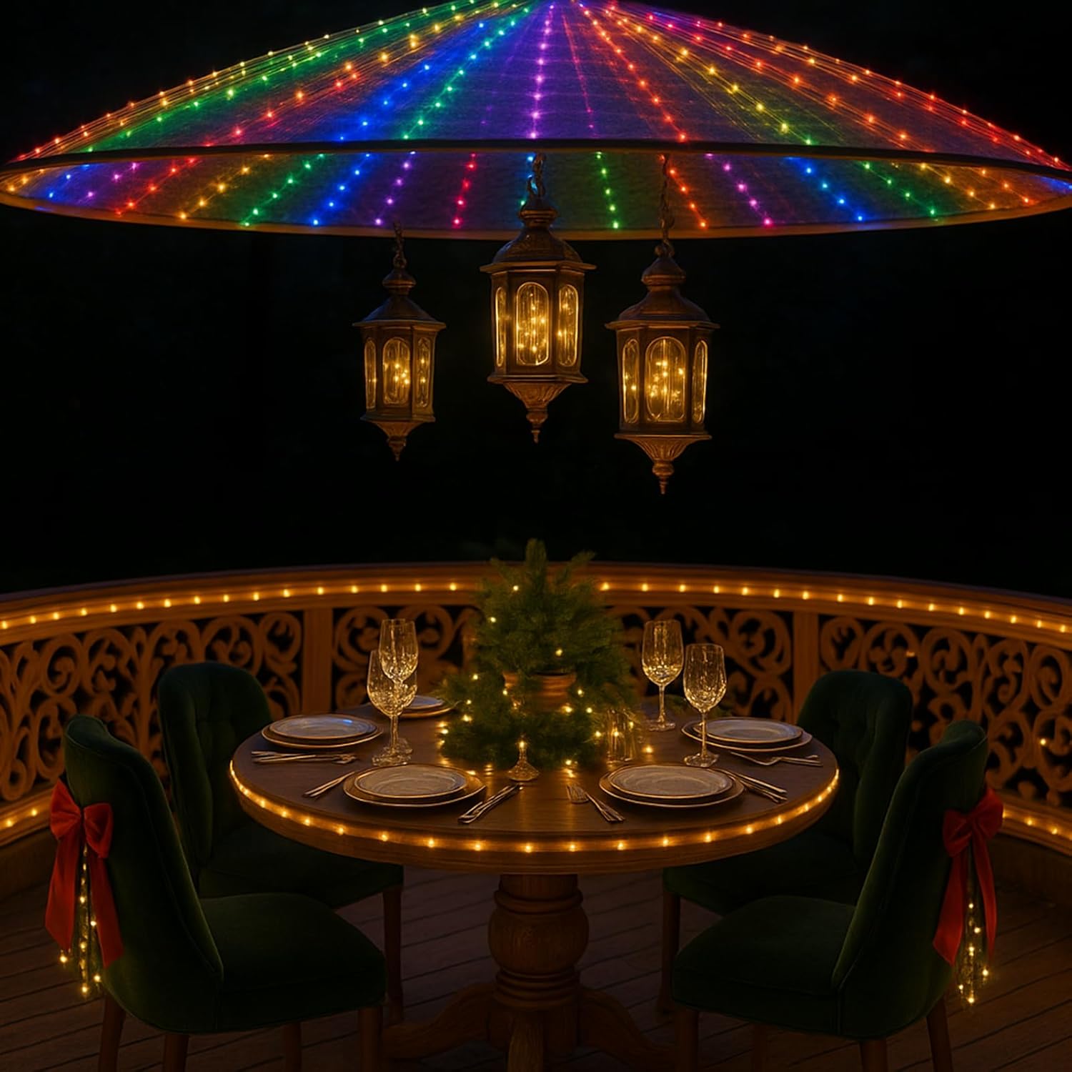 66ft 200 LED Waterproof String Lights, Color Changing Outdoor/Indoor Rope Lights Plug in with Remote, 16 Colors & 8 Modes for Garden, Party, Patio, Wedding, Halloween, Christmas Decorations