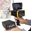 Gold Diamond Detector Long Range Underground Metal Detector Treasure Hunter Find Gold Silver Copper Diamond Digger Archaeological Prospecting Machine,Yellow