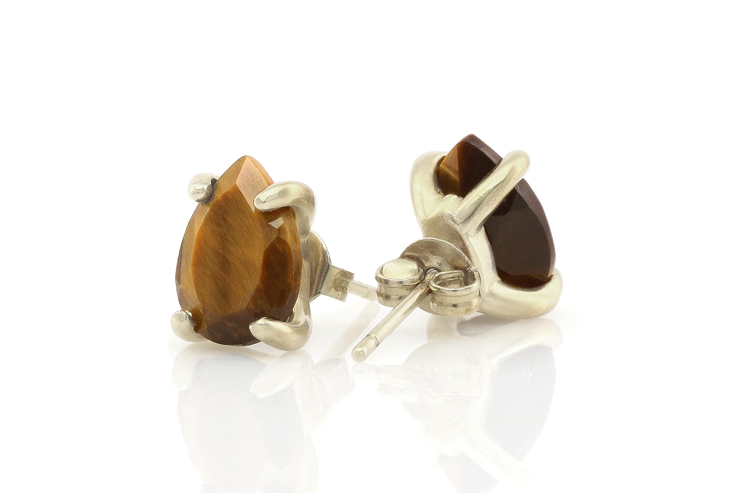 Delicati Orecchini Occhio di Tigre - Gioielli Personalizzati, Orecchini Moda per Donne - Orecchini per Tutti i Giorni - Regalo Gioielli Personalizzati per Sposa, Moglie, Compleanno, Festa della Mamma