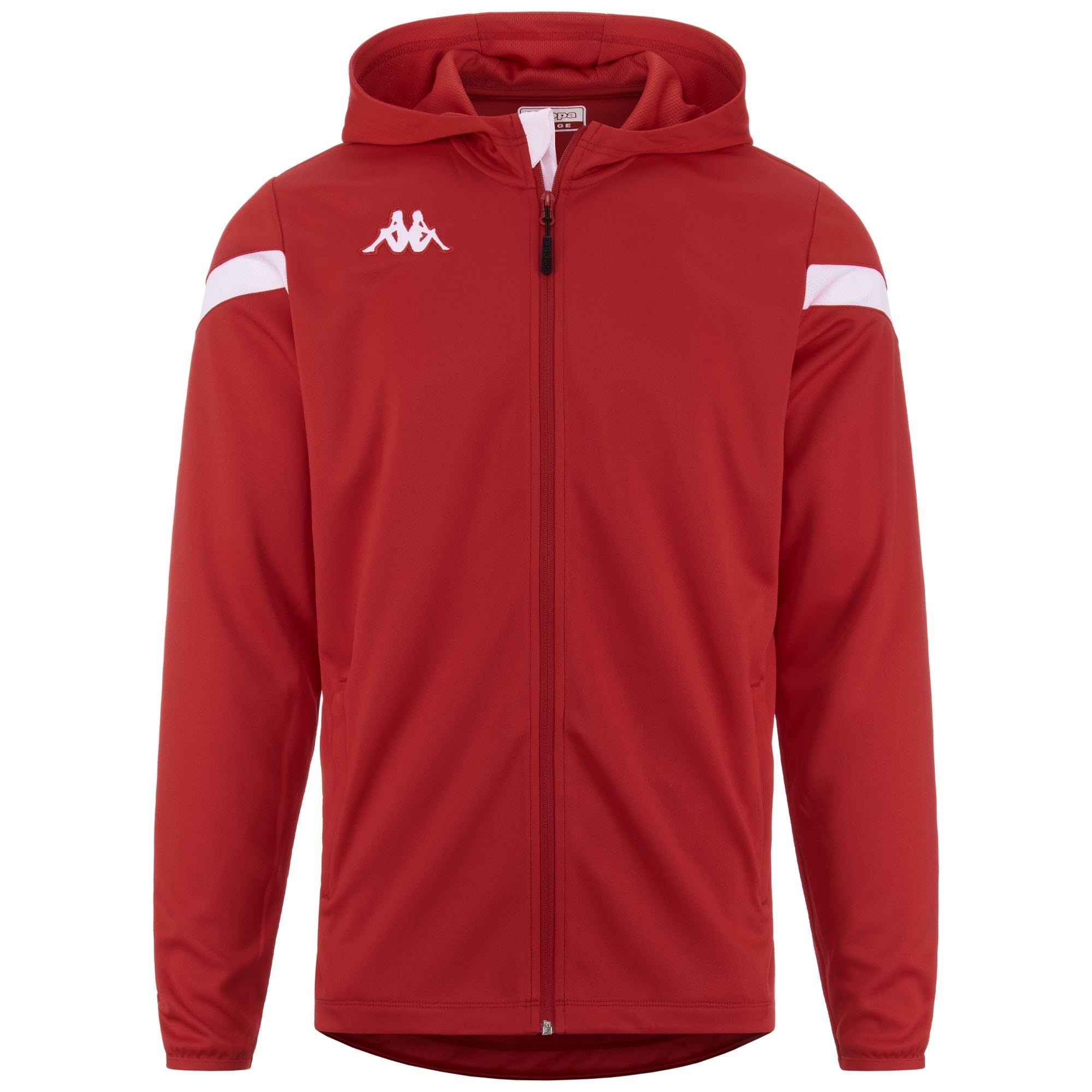 Kappa Dolve - Chaqueta para Hombre, Rojo y Blanco, XXL