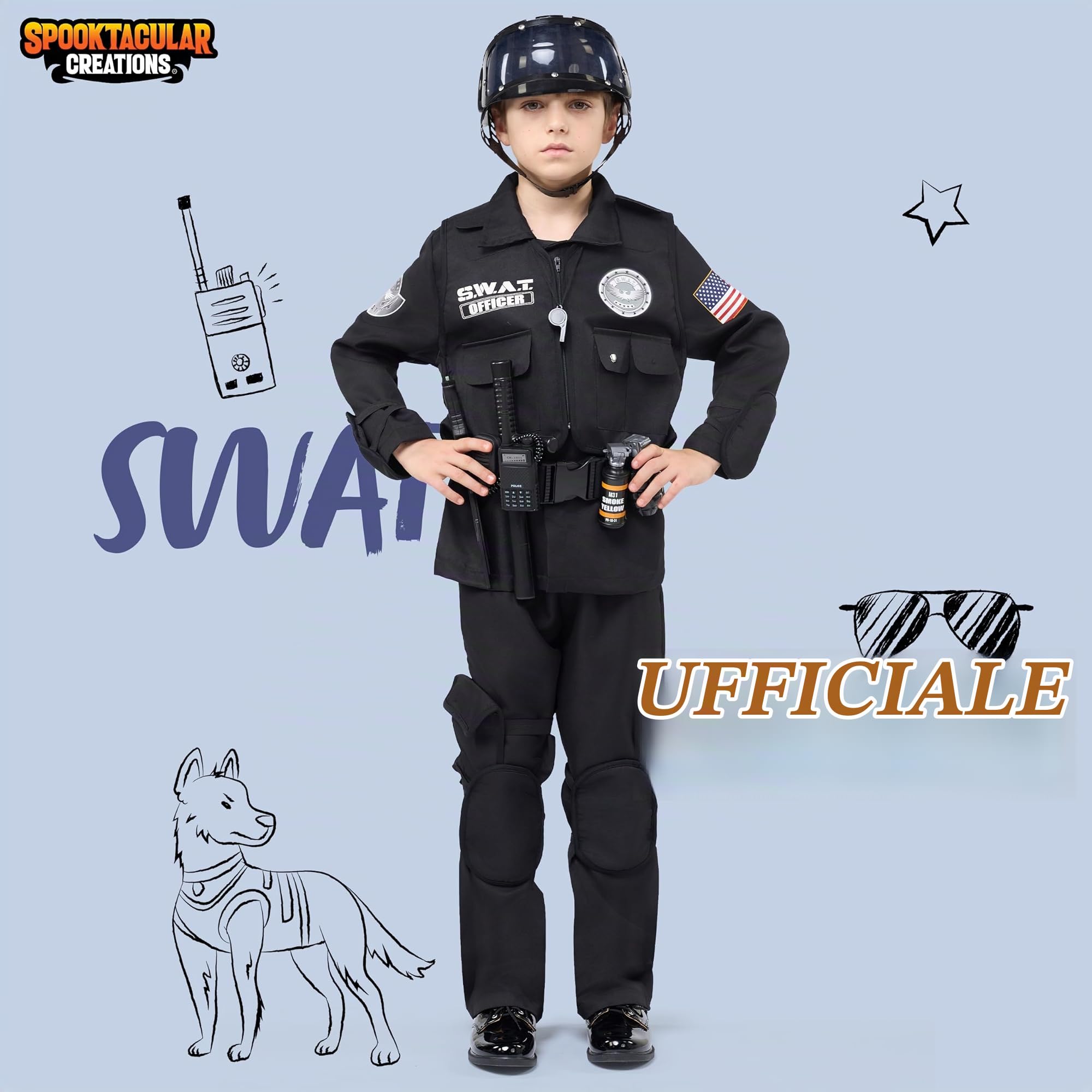 Spooktacular Creations Halloween Swat per bambini