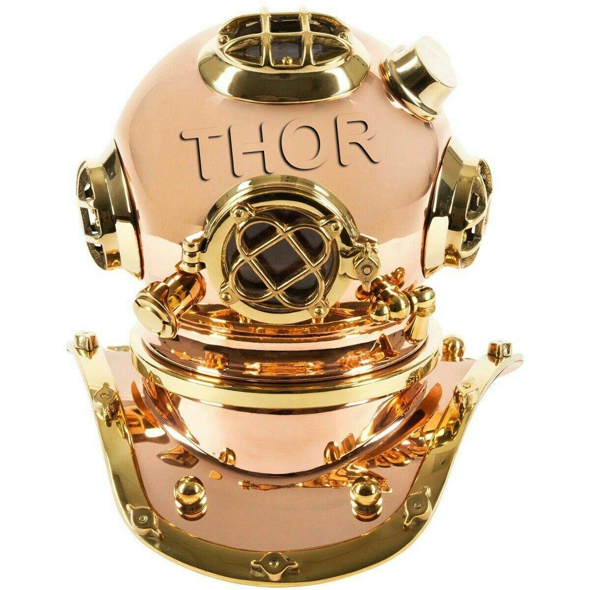 Nautical Copper Brass Crafted Diving Helmet Maritime Home Decor & Gifts 8