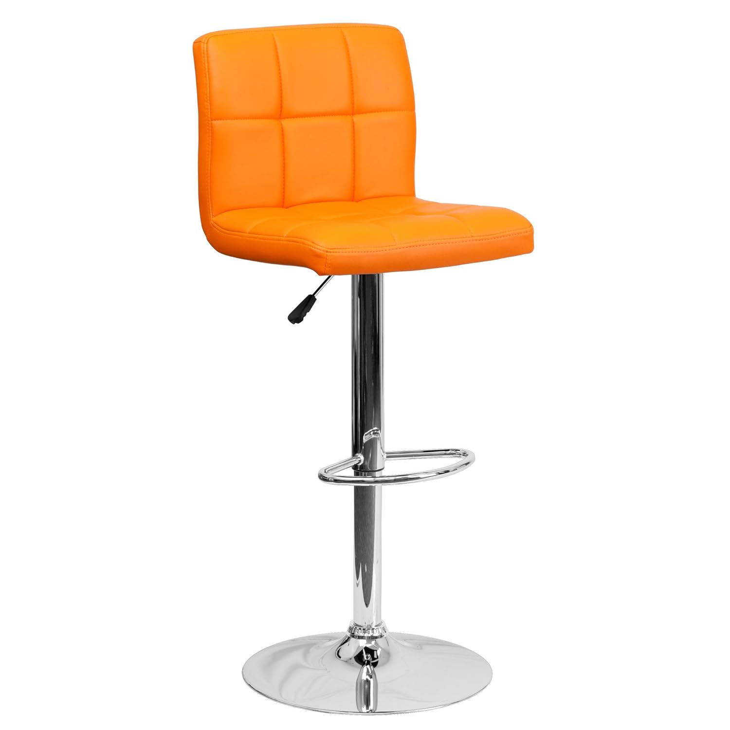Exclusive Furniture Bar Stool in Orange Leatherette Amazon.in Home