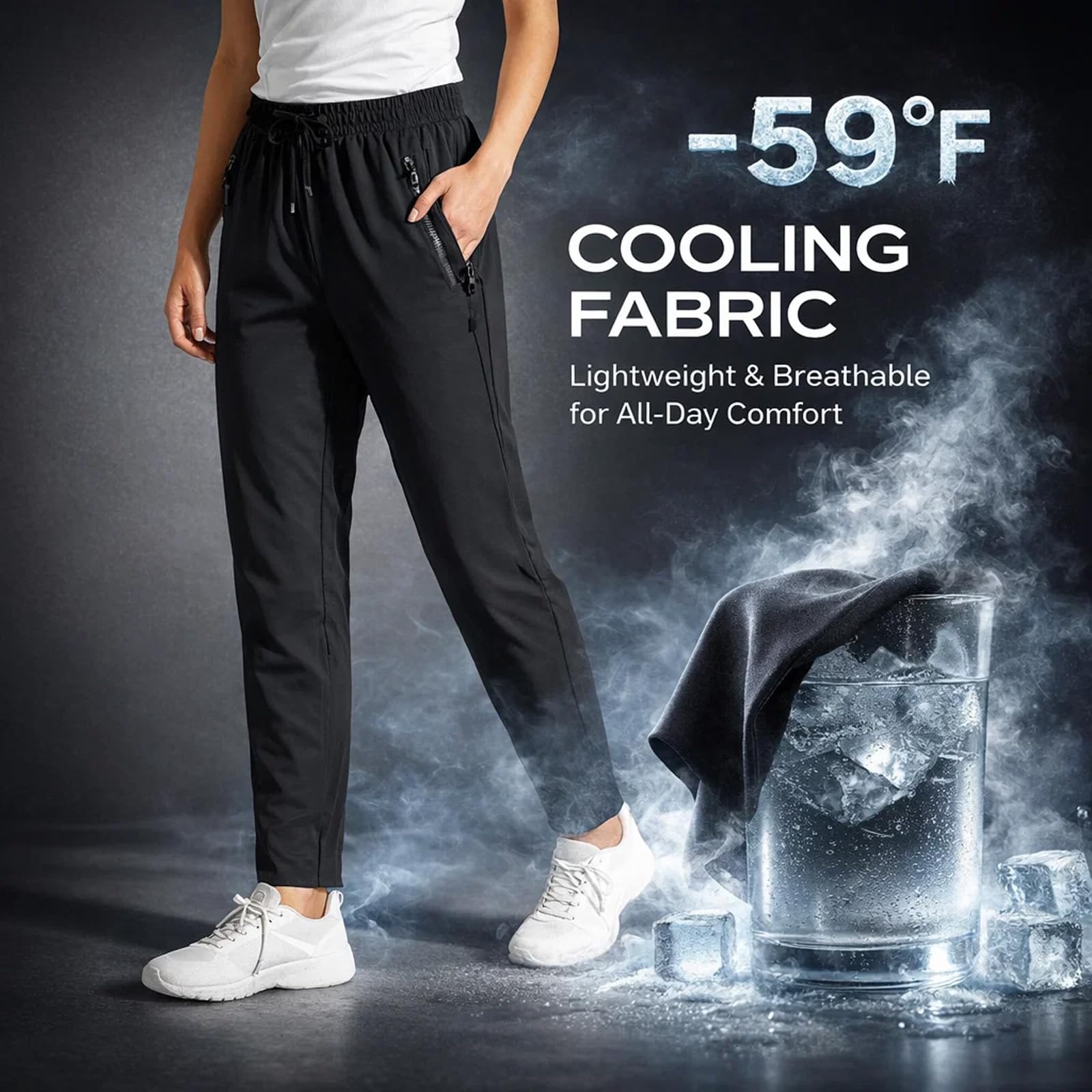 Comfys fit Stretch Active Pants for Women Over 50 – Fit All Body Types,Ice Silk, Quick Drying,Breathable Pants - 3