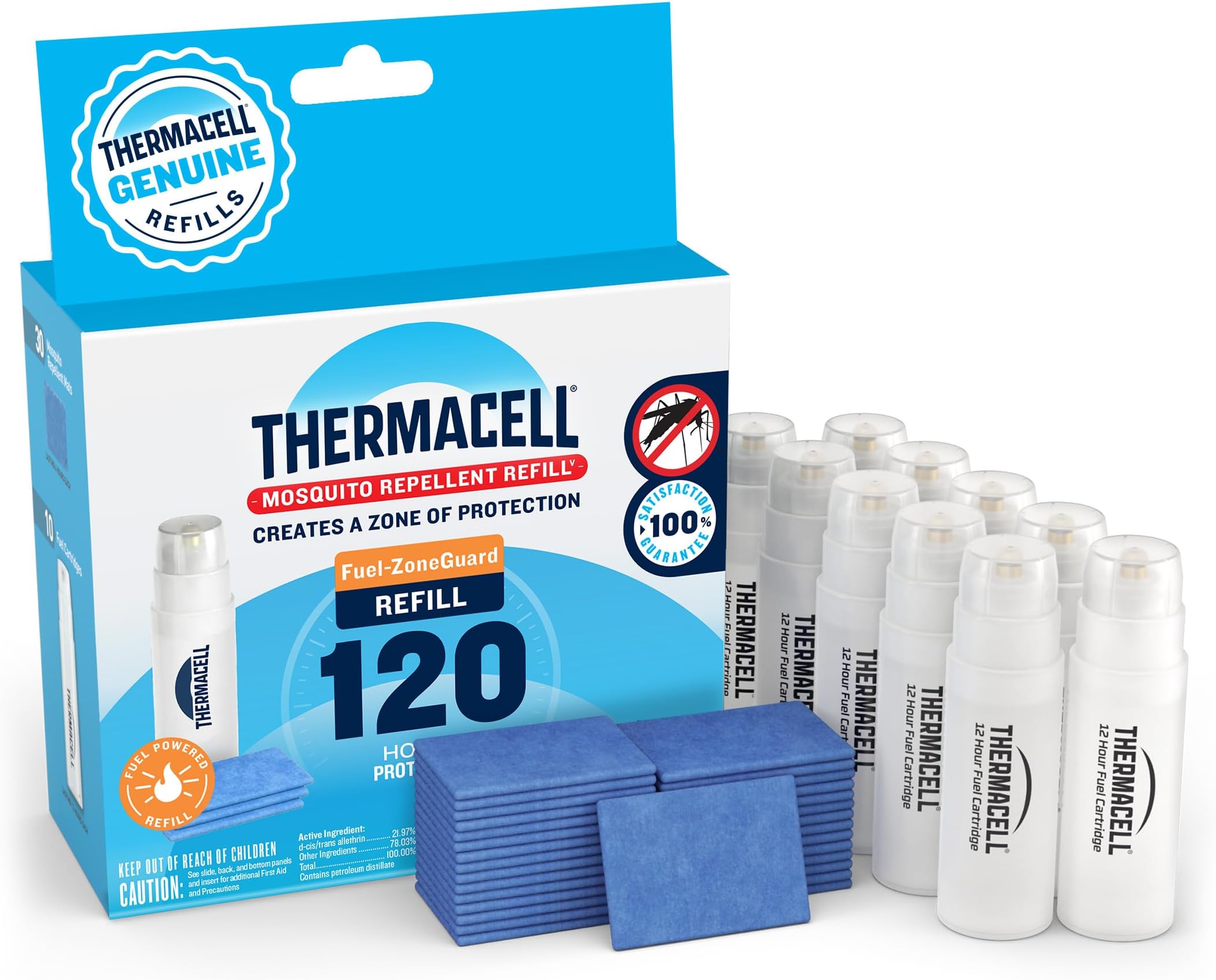 Fuel-ZoneGuard Mosquito Repellent Refills, 120-Hr Value Pack