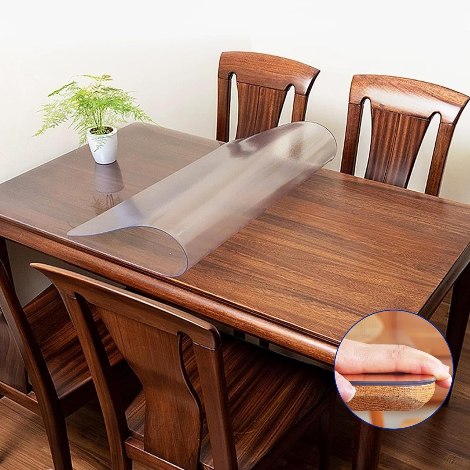 Sottomano da Scrivania Trasparente in PVC 50 x 30 cm, Tappetino da Scrivania Trasparente Impermeabile Antiscivolo, Tovaglia in PVC per Ufficio e casa(120cm*200cm)