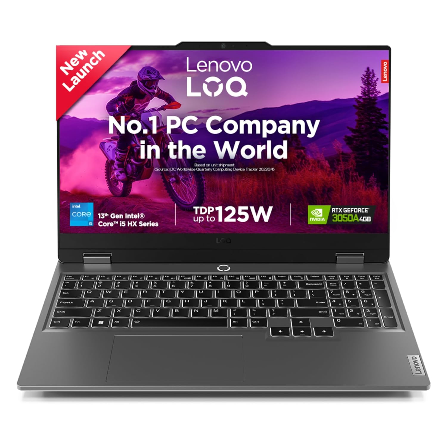 Lenovo LOQ Intel Core i5-13450HX| NVIDIA RTX 3050A 4GB (16GB RAM/512GB SSD/144Hz Refresh Rate/15.6″ (39.6cm)/Windows 11/Office Home 2024/3 Mon. Game Pass/Grey/2.4Kg), 83DV01ABIN AI Gaming Laptop