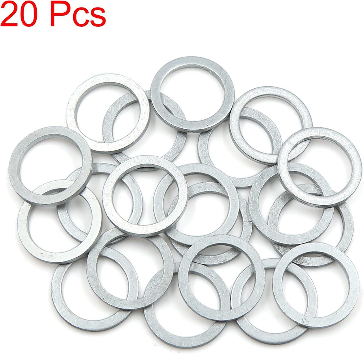 X AUTOHAUX 20pcs Engine Oil Crush Washers Drain Plug Gaskets 18mm ID. 23.9mm OD. for Car