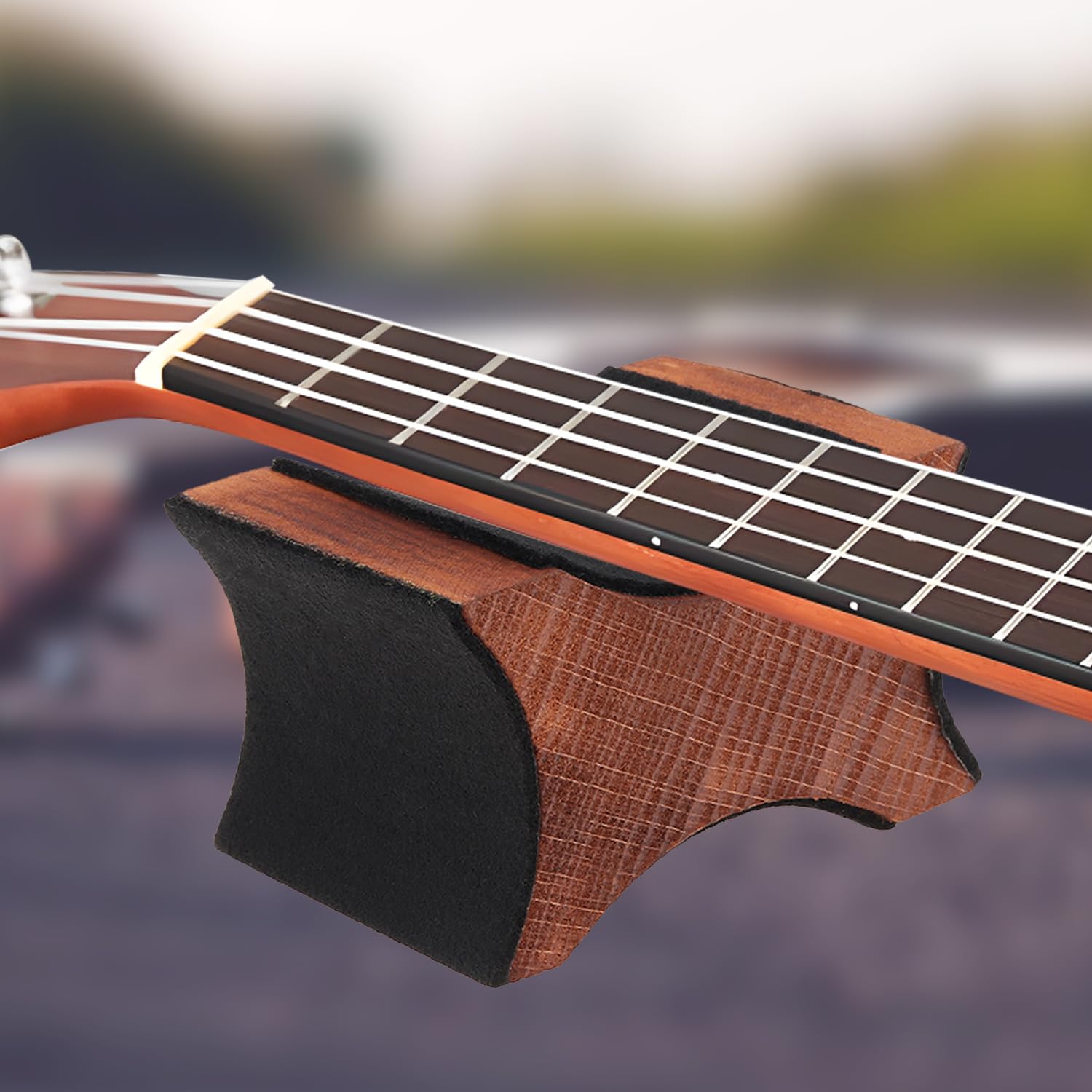 Support de repose-cou pour guitare Base en bois Luthier Outil de réparation 2 Hauteur d'utilisation pour guitare acoustique électrique Basse Ukulélé Mandoline Violoncelle