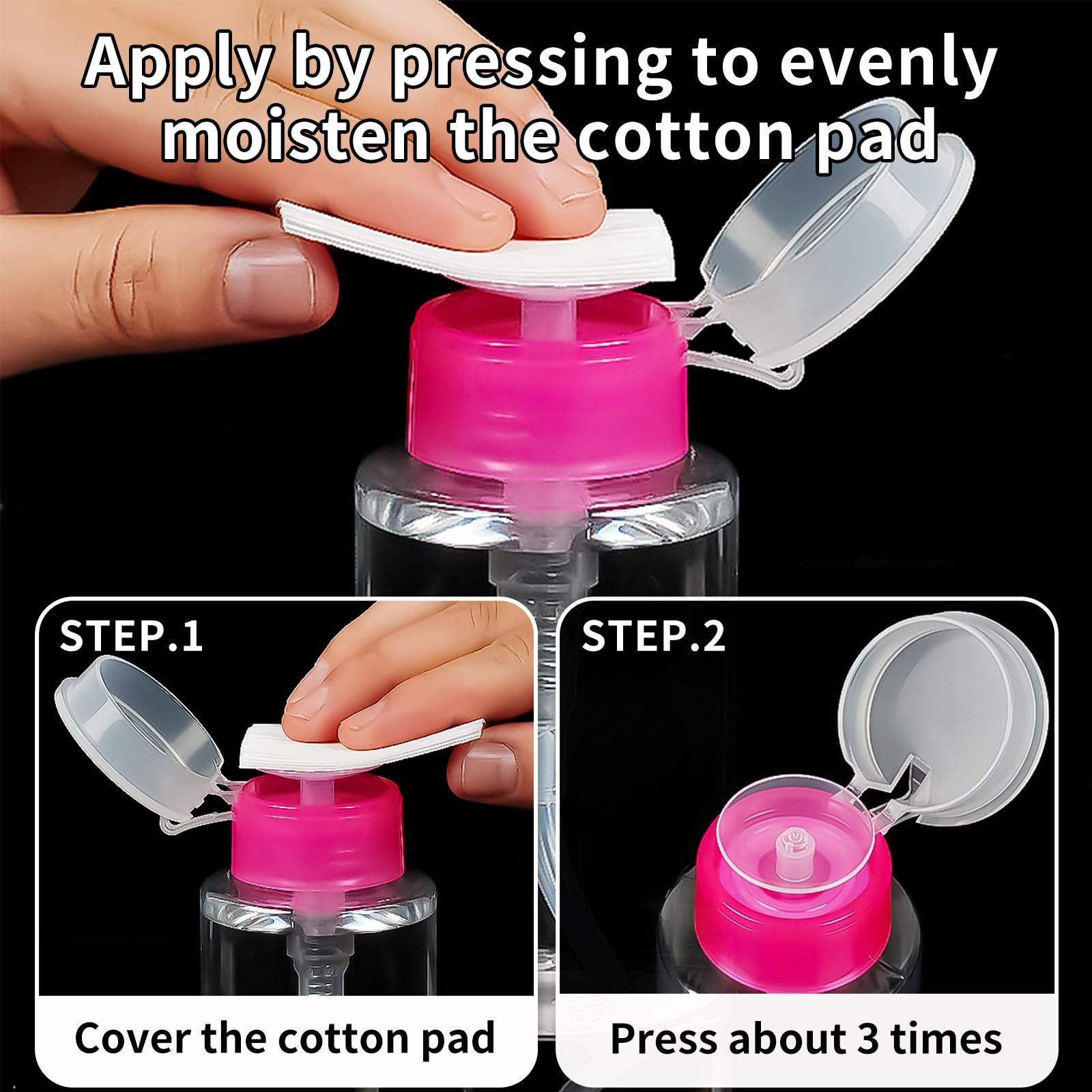 4 Pezzi Dispenser per Smalto,180 ml Flaconi a Pompa in Plastica, Bottiglie Ricaricabili per Detergenti e Liquidi Domestici, Contenitori da Viaggio Portatili Multiuso, Accessori per Casa e Cucina