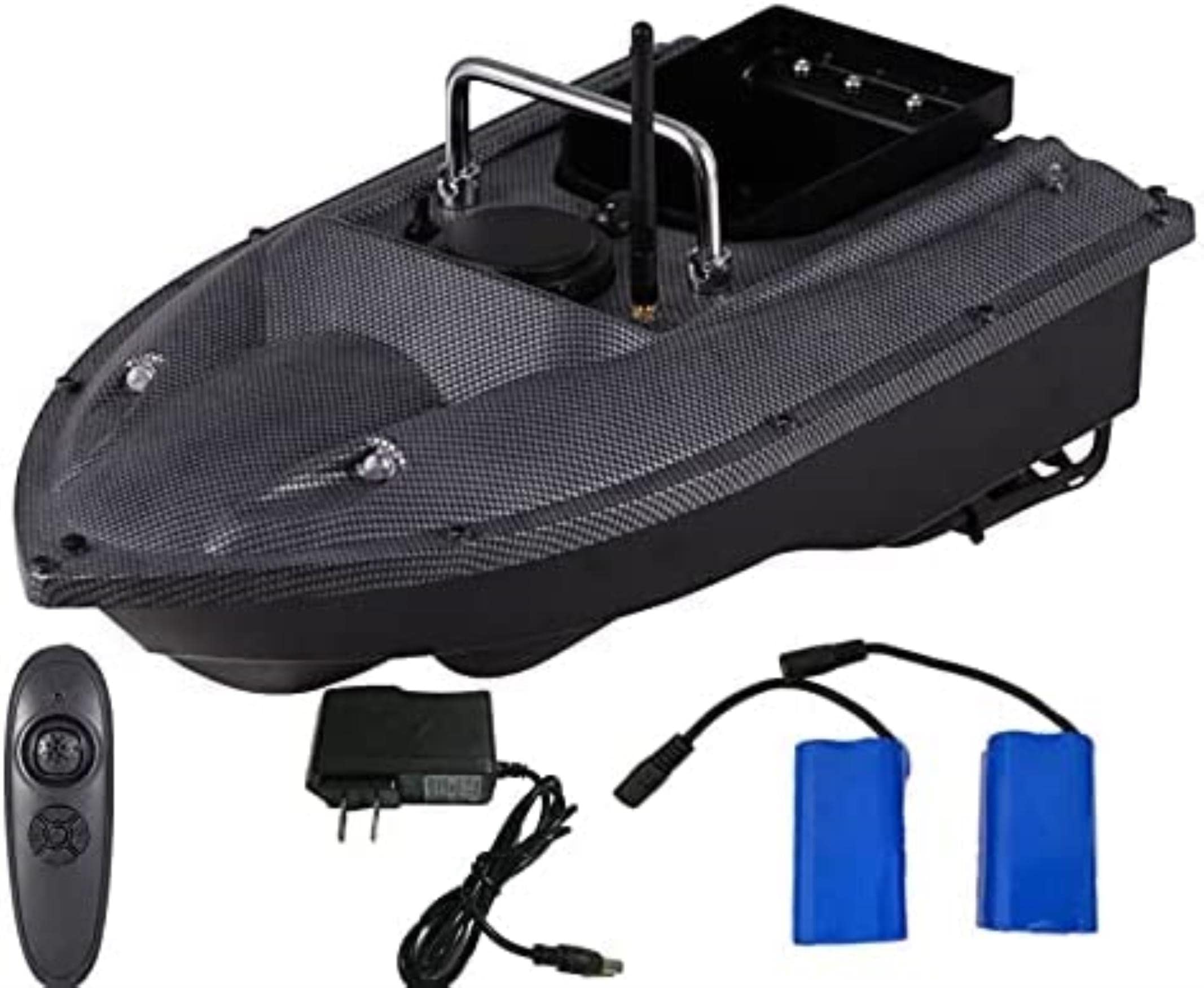 Nueva Función De Control De Crucero Inalámbrico Inteligente Barco Señuelo RC 500 Metros 1,5 Kg Motor Doble Impulsado Buscador De Peces De Luz LED Barco Pesquero RC