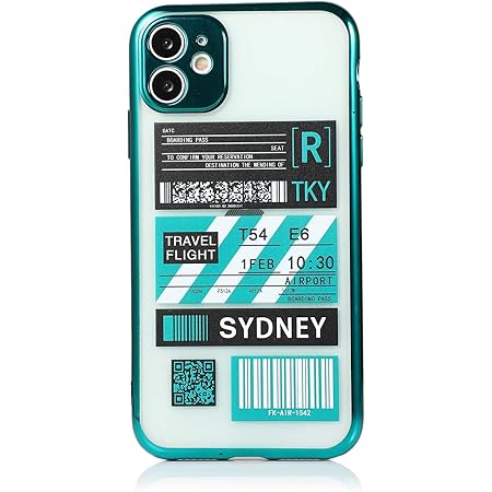 Amazon Co Jp Sydneyシドニー サイドグリーン オリジナルマルチケース付き Iphone11 Travel Flight Tickets Boardingpass Metal Side メタルサイド 飛行機搭乗券 飛行機チケット ボーディングパス アイフォーンケース Iphoneケース Case Iphoneカバー おしゃれ