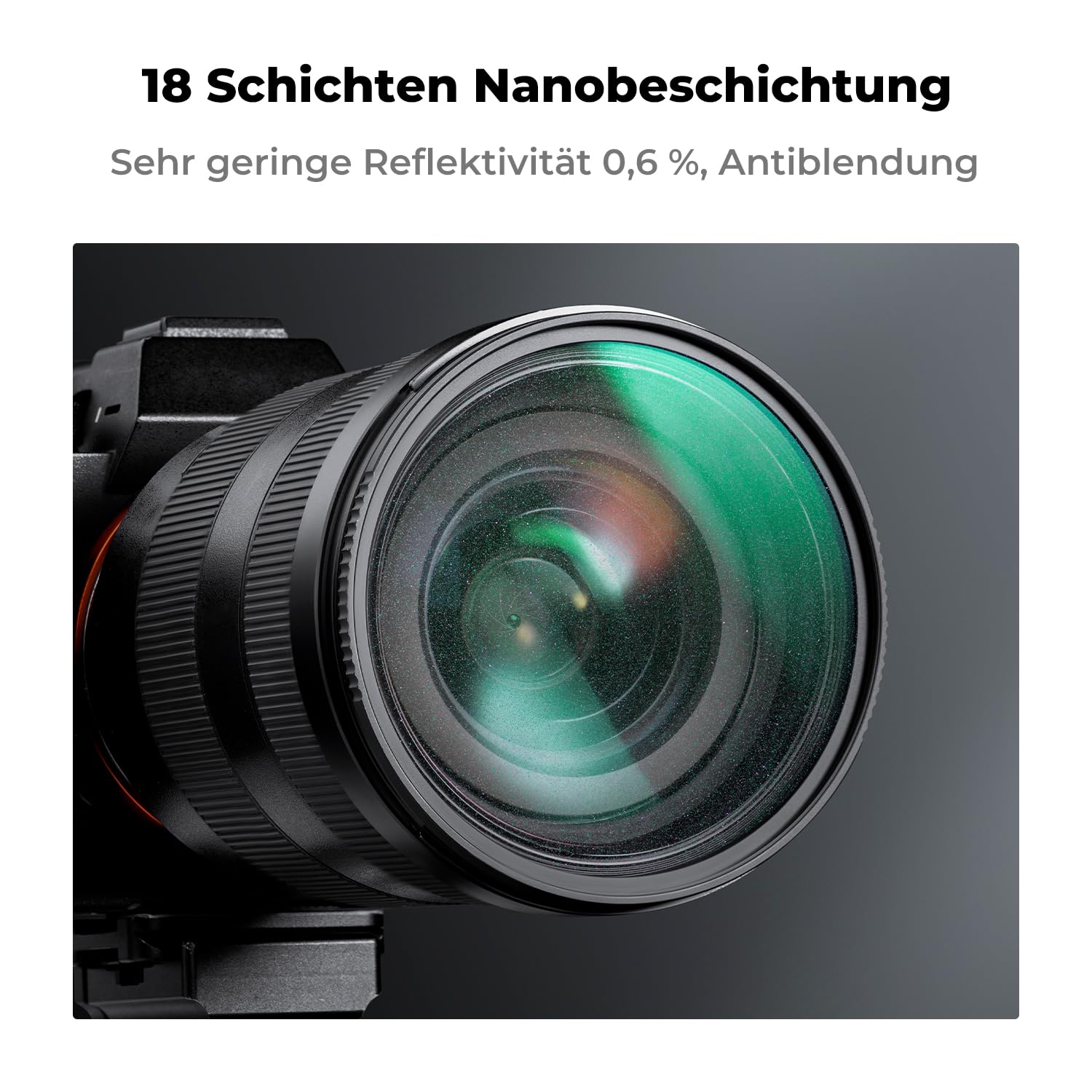 K&F CONCEPT Shimmer Diffusion Filter 67mm aus Optisches Glas mit 18 Schichten Nano-Beschichtung für Videoaufnahmen/Portraitfotografie (Nano-Klear)