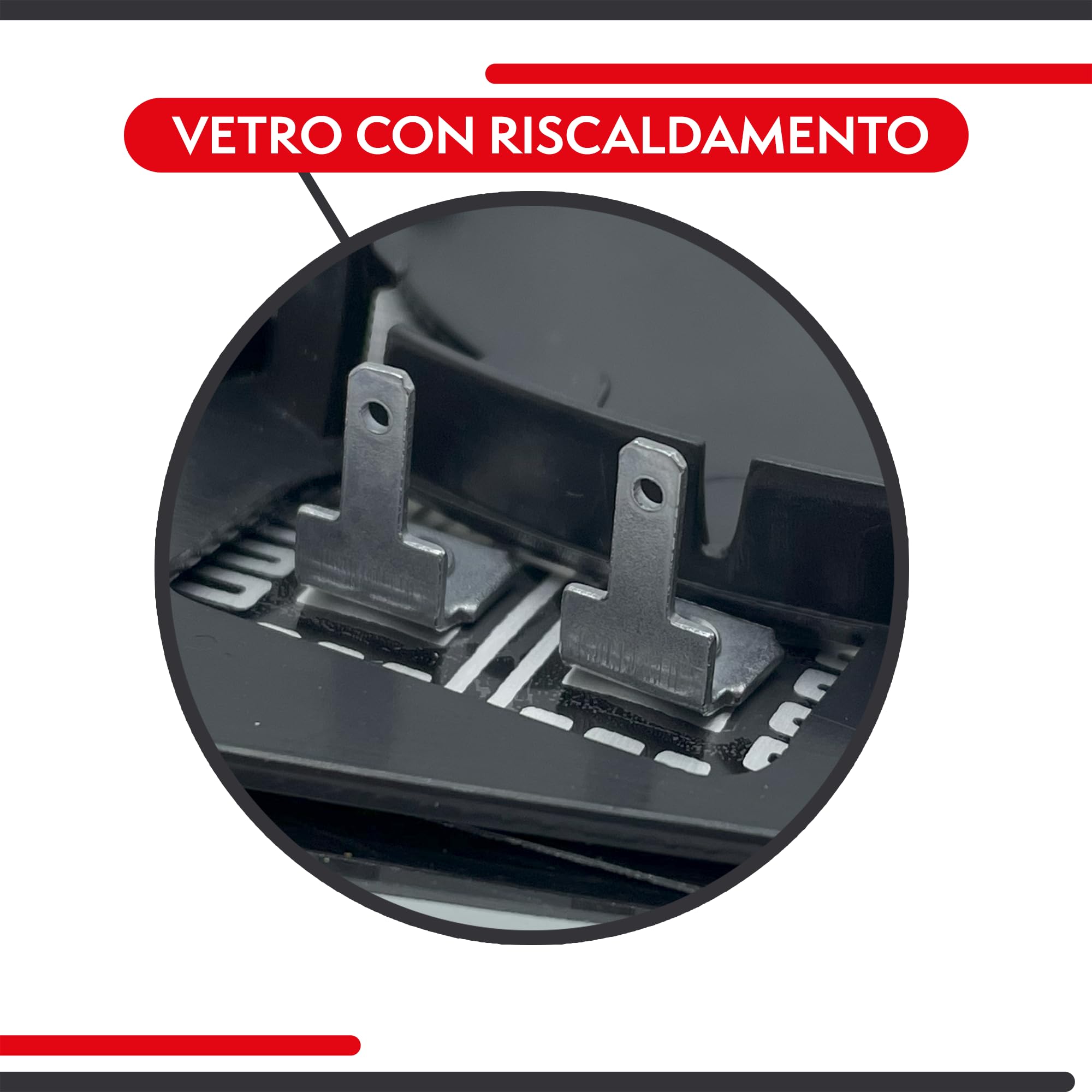 Mingke Vetro Specchio Retrovisore Riscaldabile Lato Destro per Skoda