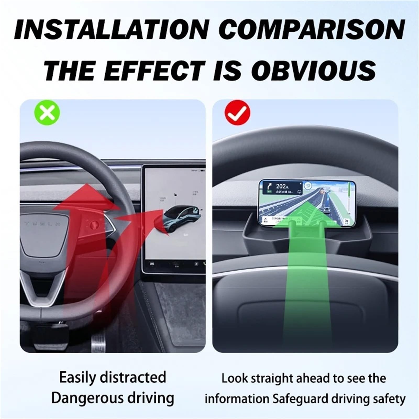 Accesorios Coche Porta Smartphone per Supporto per Telefono per Auto Presa d'Aria Vassoio portaoggetti per Occhiali in Silicone Presa d'Aria Staffa per Supporto Telefono