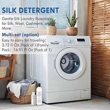 Silk & Wool Laundry Detergent, Cashmere Detergent, Double Concentrated Cashmere Shampoo, Compatible With Silk, Wool, Cashmere Delicate Wash, Soft And Comfortable - 16.91 Fl Oz