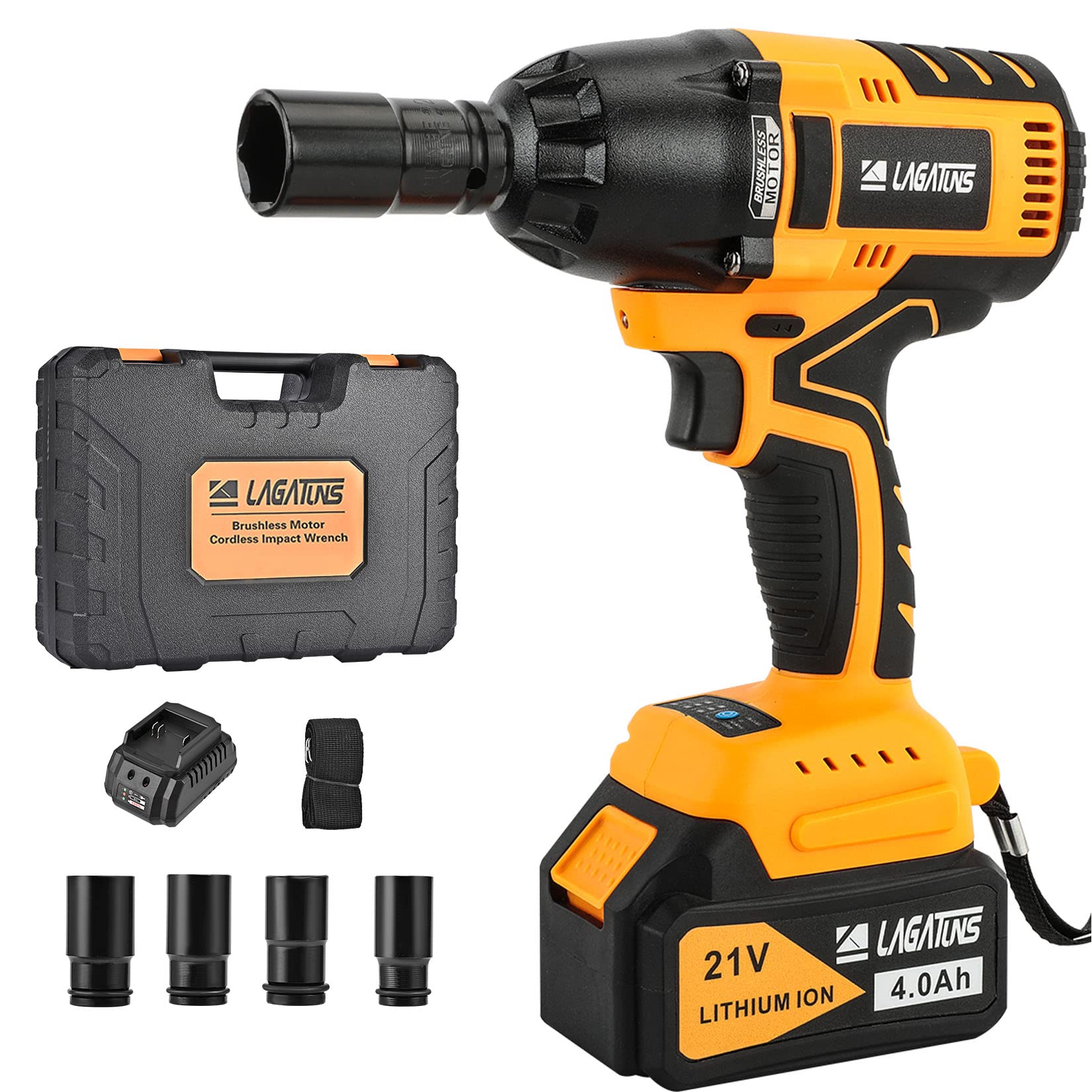 Cordless Impact Wrench,420 Ft-lb High 