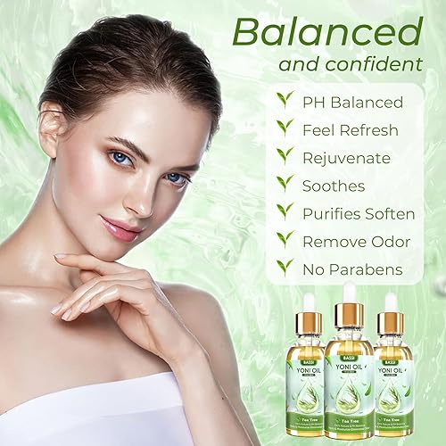 Miniatura 2 de BASSI Aceite de Yoni Orgánico Femenino Hidratante Vaginal para la Humedad  Balance de Ph para Mujeres  Desodorante Femenino  Elimina el Olor con