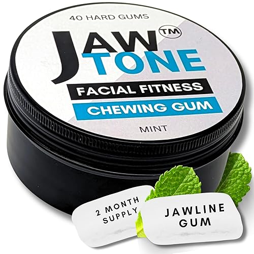 JawTone - Goma de mascar dura para fitness facial y mejora de la mandíbula MINT 2monthQTY (40 unidades) revolucionario entrenador ejercitador para disponible en Yaxa Costa Rica