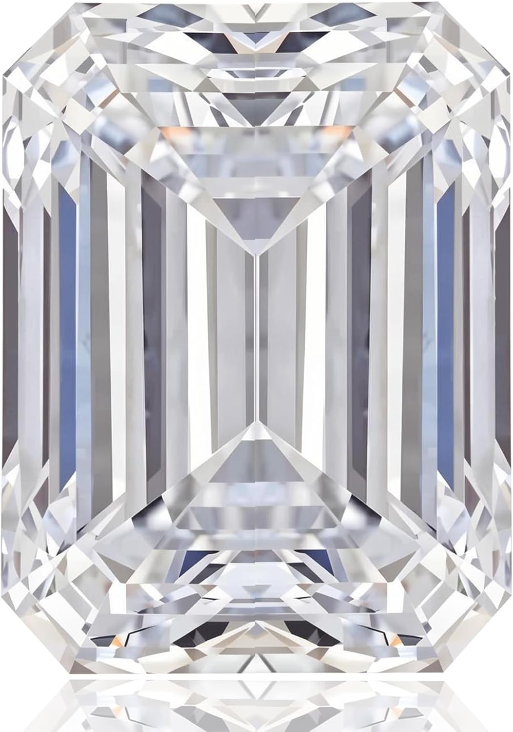 0.8-10 Carat Emerald Cut Moissanite Loose Stone D Color VVS1 Clarity Diamond Gemstone for Jewelry Making with GRA Certificate