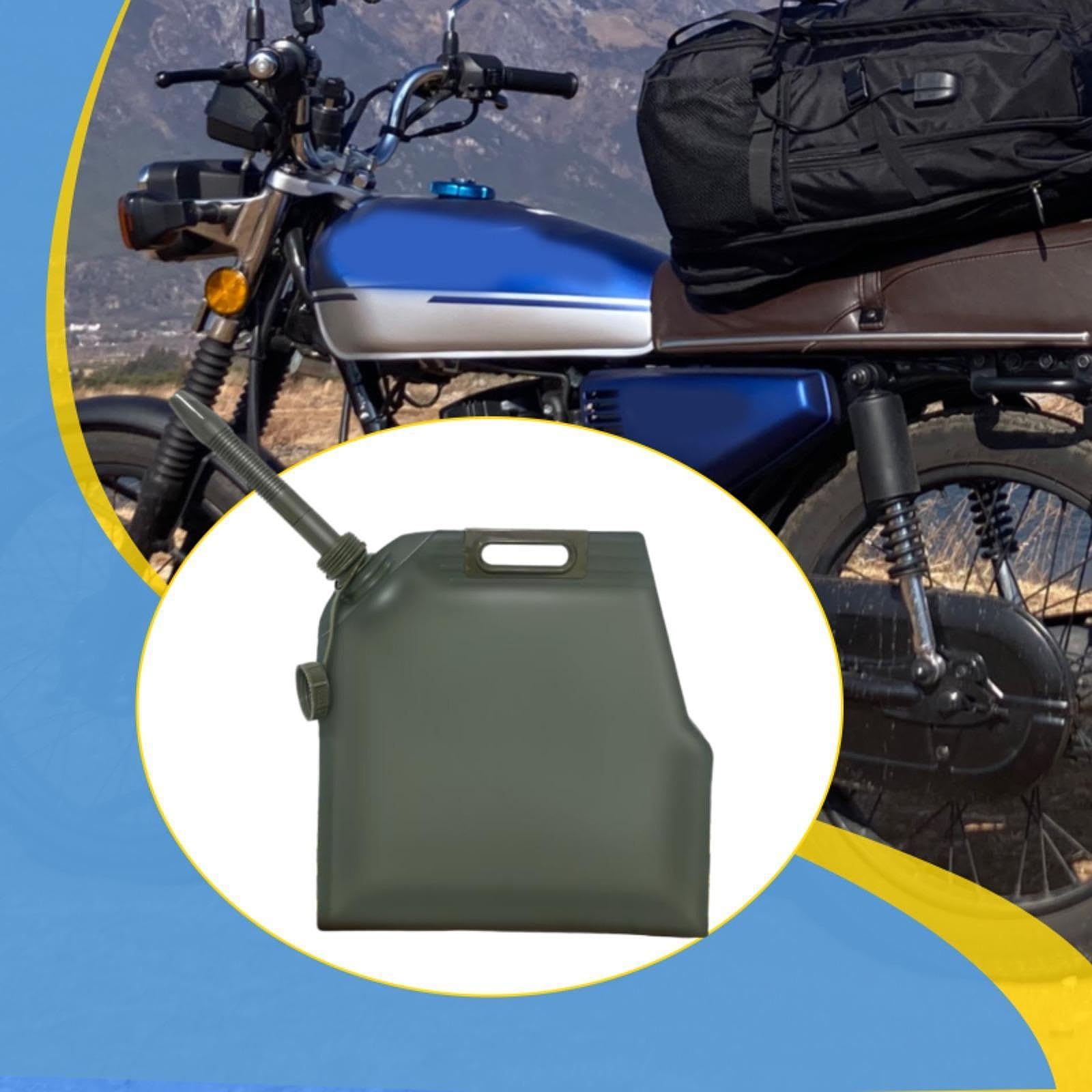 Faltbarer Ölbeutel, Tragbarer, Weicher Kraftstoffbeutel mit Robustem TPU Griff für Auto Und Notfallaufbewahrung, 10l
