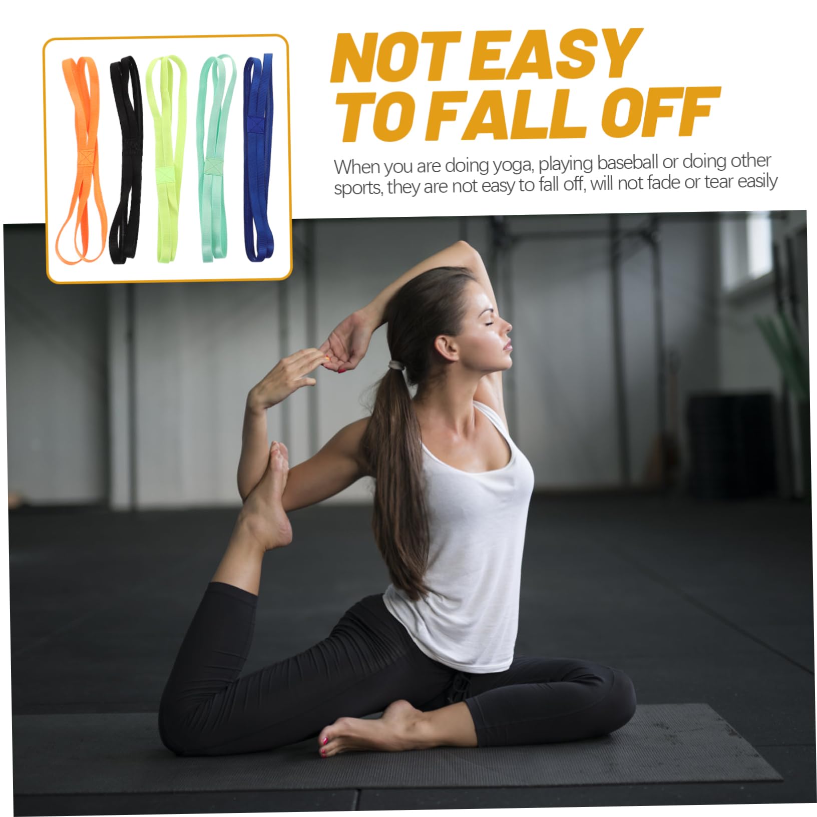 Abaodam Fasce Antiscivolo Per Yoga E Fitness Vivaci Fasce Elastiche Unisex Per Allenamenti E Attività Leggere E Traspiranti Facili Indossare E Lavabili