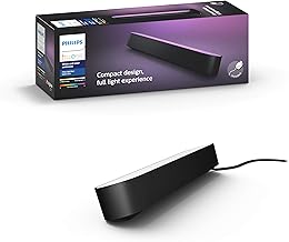 Philips Hue Play White and Colour Ambiance Smart Light Bar Single Pack Base Unit, Entertainment Lighting for TV and Gaming (Works with Alexa, Google Assistant and Apple HomeKit), Black
