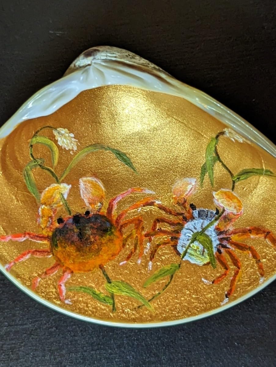 Amazon.co.jp: 蛤香合 はまぐり香合 香合 蛤 はまぐり 本蛤 双甲 カニ