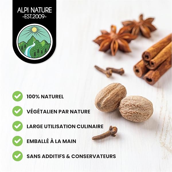 Alpi Nature Cannelle de Ceylan Bâtons 250g, Bâtons de Cannelle 80 mm, Environ 29-31 par Sachet - 5